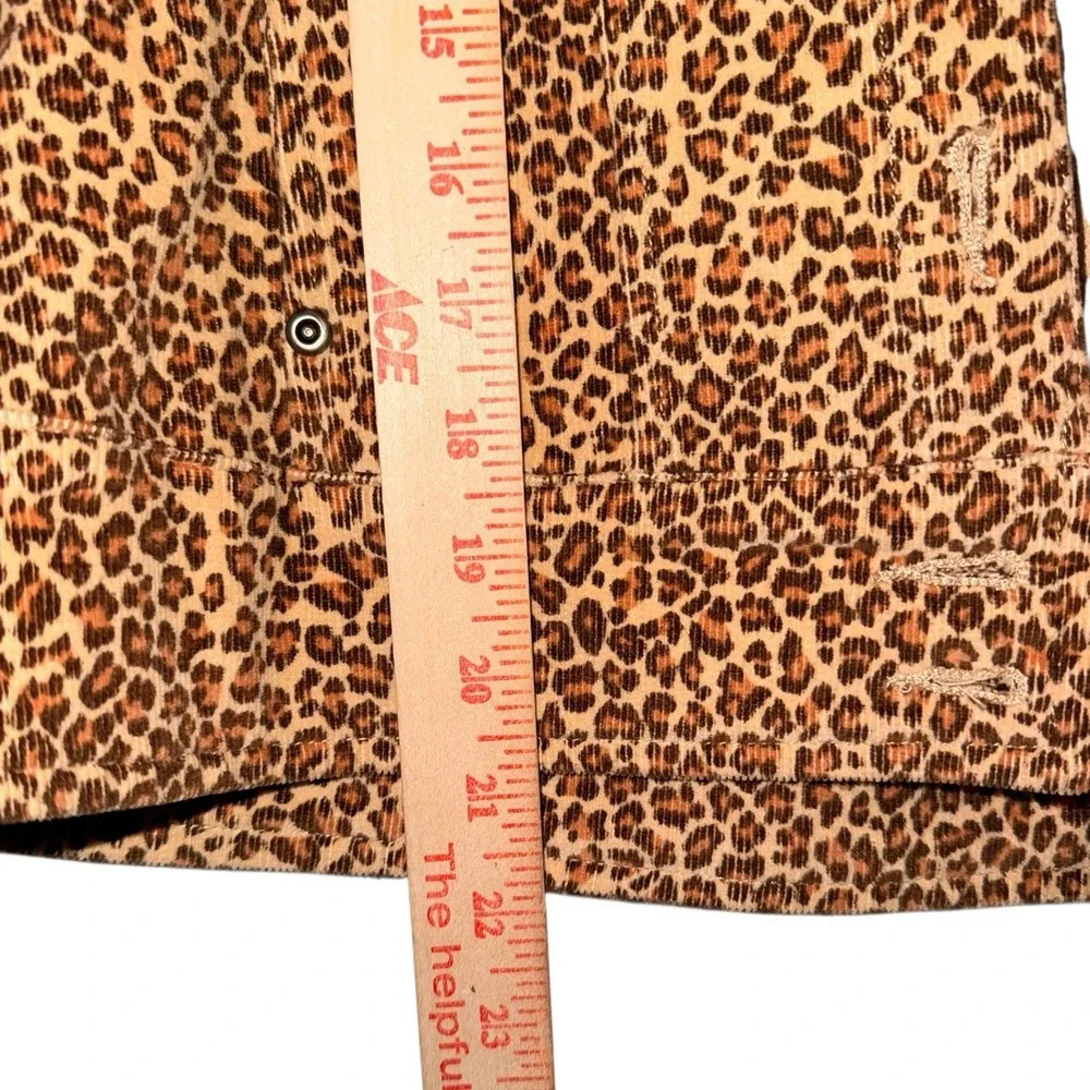 Quiet Luxury Safari Chic Leopard Print Jacket Animal Print Layering Piece Size S